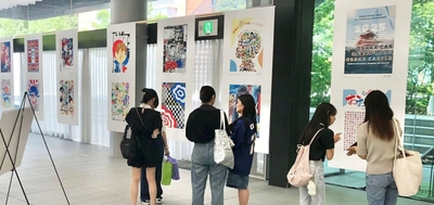 令和6年(2024年)7月に実施した「『アジア4大学アート・デザイン国際交流2024』近畿大学展」の様子