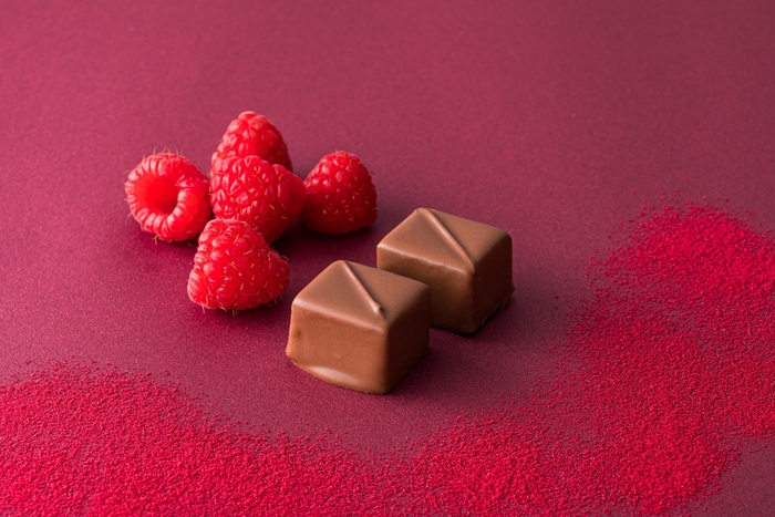 プラリネ ミルク フランボワーズ(オード・ヴィ・ド・フランボワーズ入り)