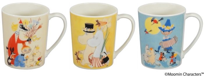 マグ(左から ハッピーイースター!/ムーミンパパアンドムーミンママ/スナフキンプレイングミュージック)