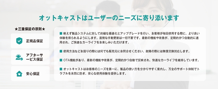 ユーザーに関心・オットキャスの態度