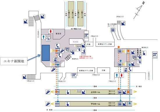 「エキナ新開地」の場所