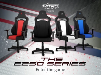 ドイツのゲーミングチェア「Nitro Concepts」から ビギナーモデル「E250」が新登場！ ベーシック機能ながら高品質なハイコスパ入門機を発売