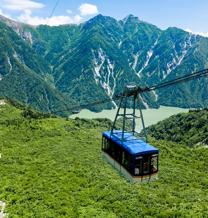 告白の舞台となる、立山ロープウェイ