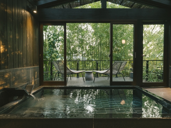 特別棟「瑞雨」ミストサウナ付きの温泉風呂