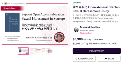 112名のご支援によりクラウドファンディング成功