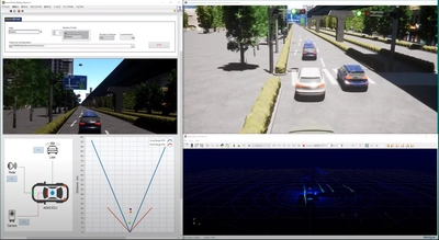 理経が開発した「車両開発用VR空間」を日本NI社が取り扱う「monoDrive」と連携