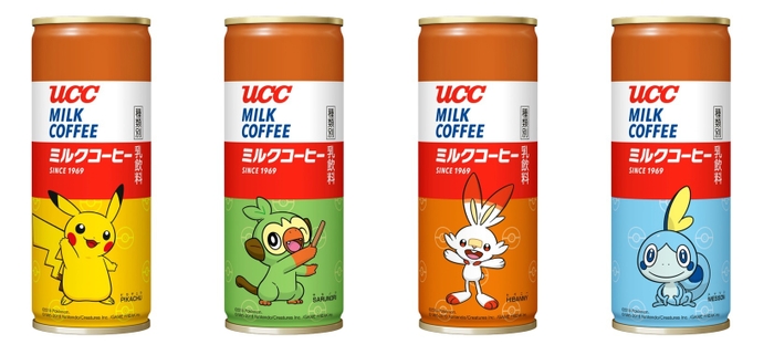 『ＵＣＣ ミルクコーヒー ポケモン缶 250g』全4種類