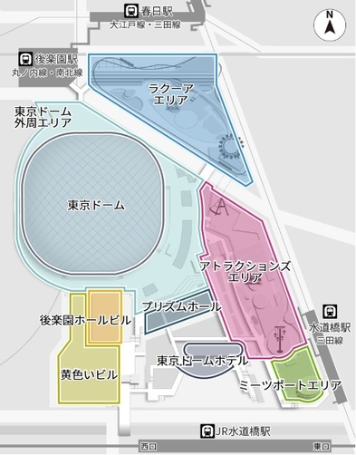 東京ドームシティMAP