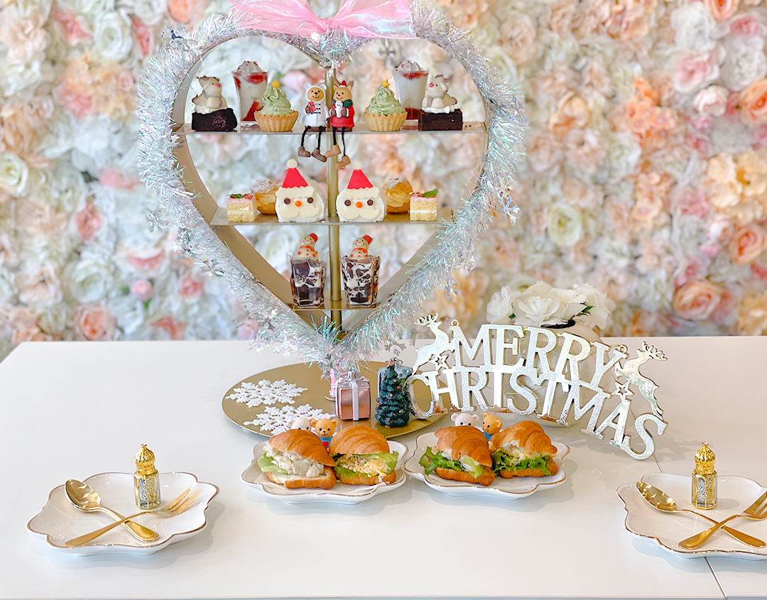 ホワイトステラにしかないハート型スタンドのアフタヌーンティーChristmas verが11月1日(水)から開催