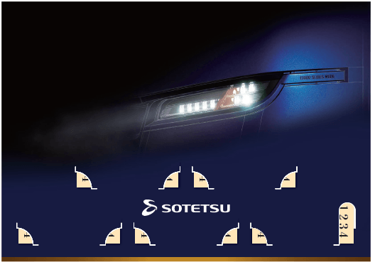 「13000系デビュー記念入場券セット」 （裏面・イメージ）