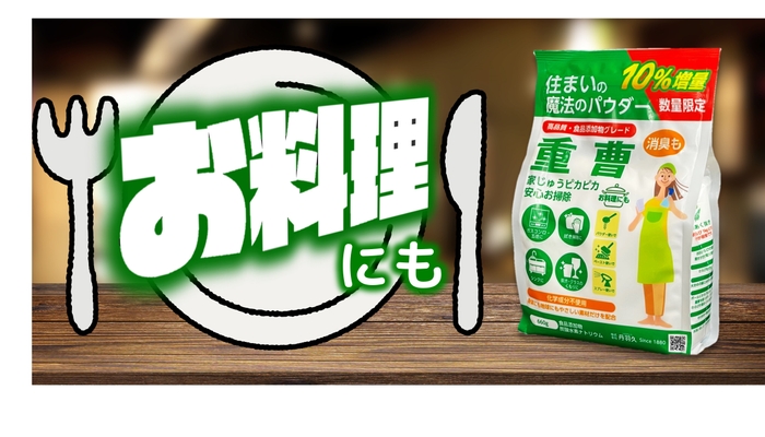お料理のも使える食品グレード 住まいの魔法のパウダー・重曹