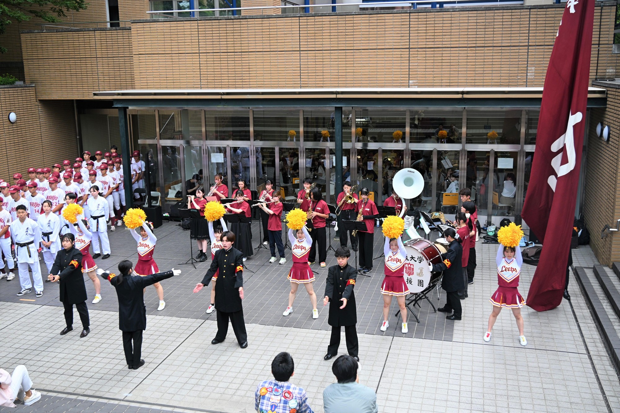 【名城大学】空手道部と準硬式野球部に熱いエールを！　應援團が「獅子の集い」を開催