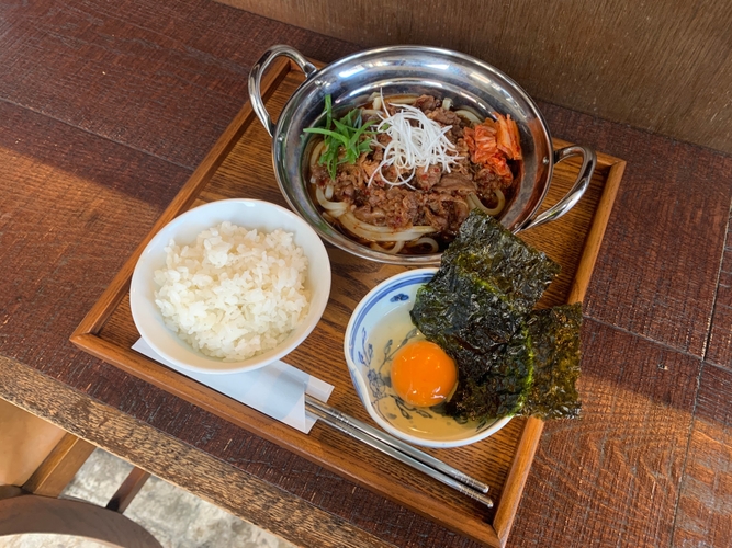 プルコギ小鍋饂飩膳