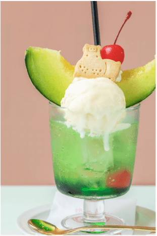贅沢メロンクリームソーダ