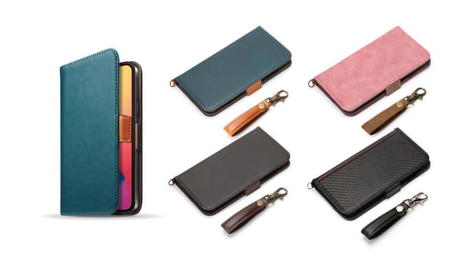 上質なPUレザーを使ったフリップカバー