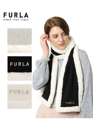 【WEB限定】 フルラ (FURLA) ファートリミング マフラー