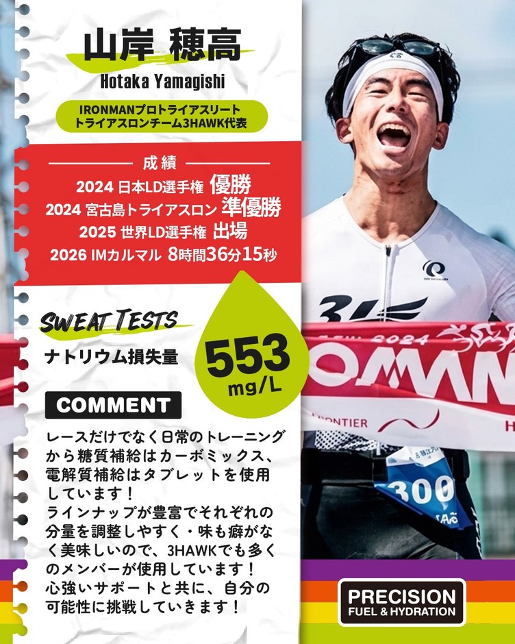 プレシジョンサポート 山岸穂高選手