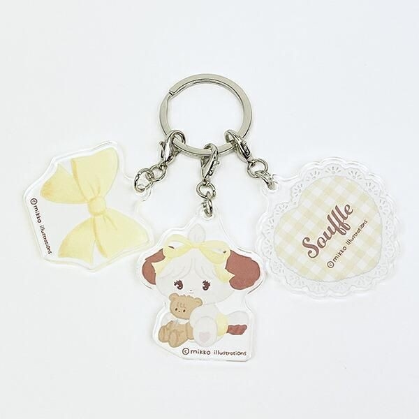 mikkoの3連アクリルキーホルダー