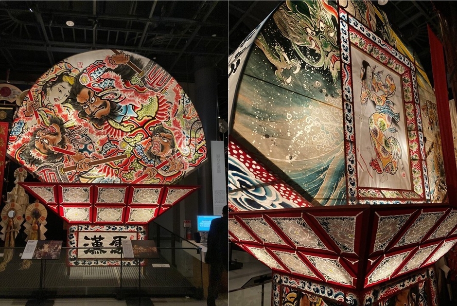 現在展示中の扇ねぷた