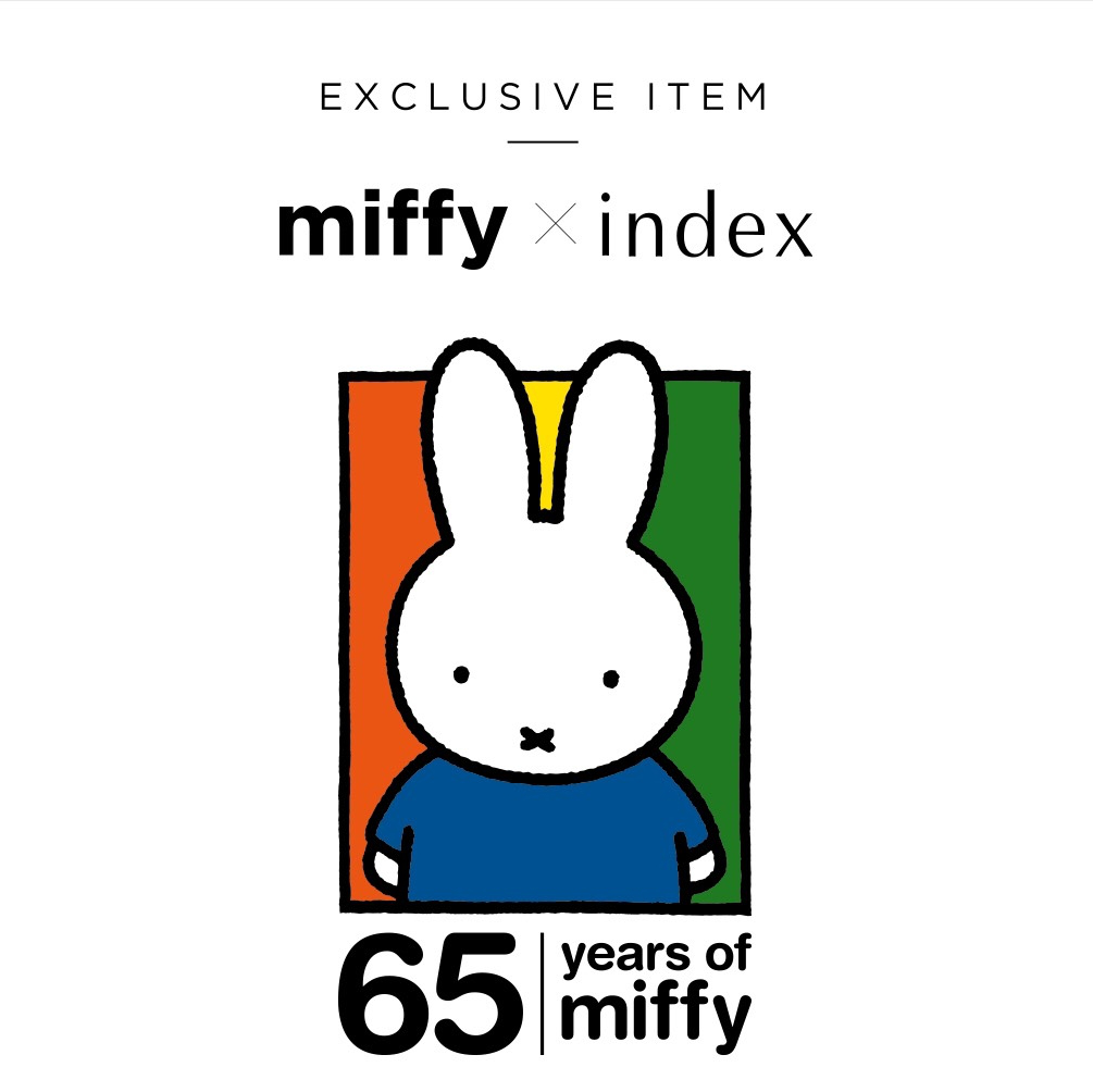 ～miffy誕生65周年を記念した、特別なコラボアイテム～ 「インデックス」が「miffy（ミッフィー）」とのコラボアイテム　　 11月16日（月）から店舗で販売スタート