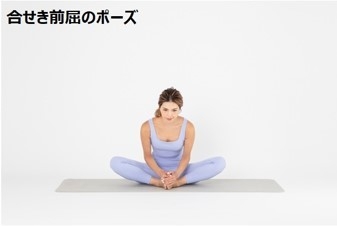 夜におすすめ 合せき前屈のポーズ
