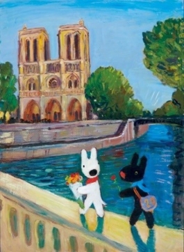 『ノートルダムからメルシー!』原画 油彩 2020年