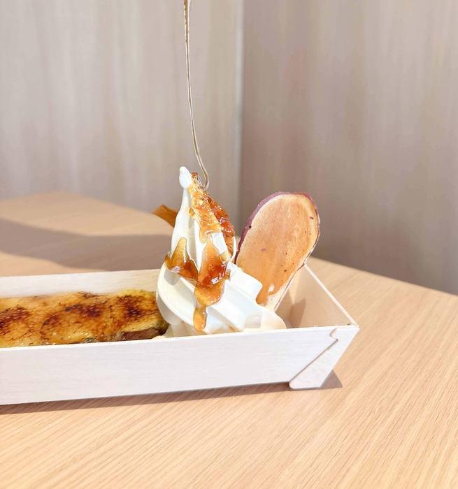 蜜いもプリンブリュレ蜜掛け