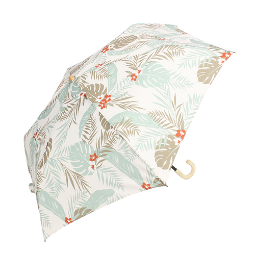 「折り畳み日傘 Aloha」価格：1,480円／夏のお出かけを上品に演出する トロピカル柄の日傘。 自然とソーシャルディスタンスが取れるアイテムとしても！