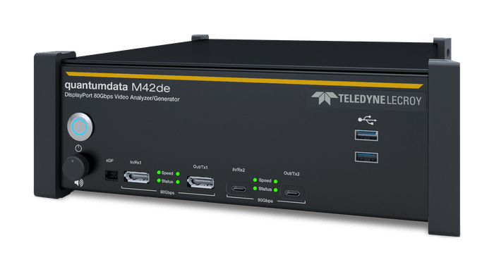 DisplayPort 2.1ビデオアナライザ/ジェネレータ「quantumdata M42de」