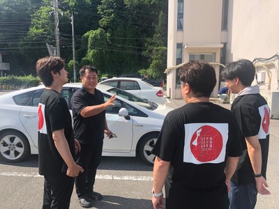 能登半島にてボランティア活動の打ち合わせ様子
