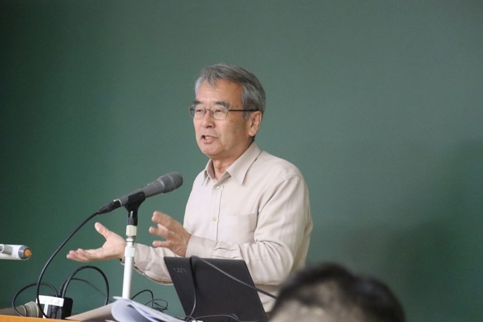 授業は岡山の地勢に関する説明から始まりました