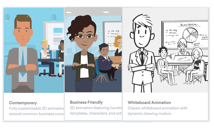 3つのイメージから選択できます