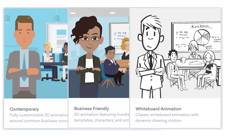 3つのイメージから選択できます
