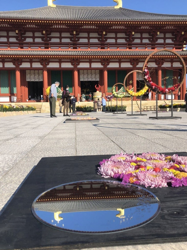 世界遺産　奈良「興福寺」でのフラワーアートを通じたフラワーロスの発信