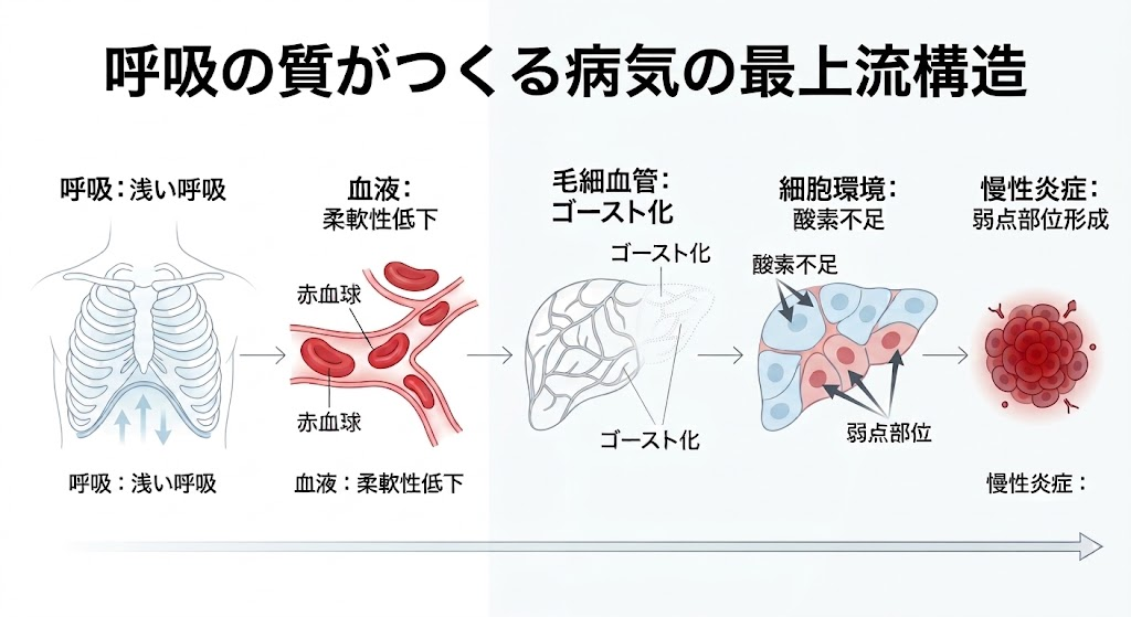 人はなぜ病気になるのか──人生の1/3で起きる“体内環境の弱化”を呼吸生理学で初めて体系化する