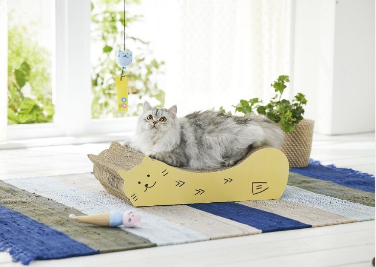 ごろん猫の爪とぎ ししゃもねこ:表