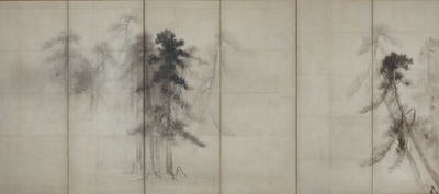 国宝 松林図屏風(右隻) 長谷川等伯筆 安土桃山時代・16世紀 東京国立博物館蔵 1月2日(月・休)~15日(日) 本館7室