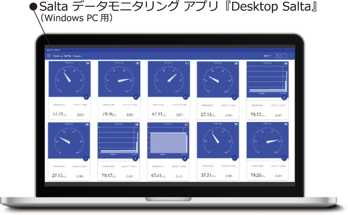 無償バンドルソフト「Desktop Salta®」画面例