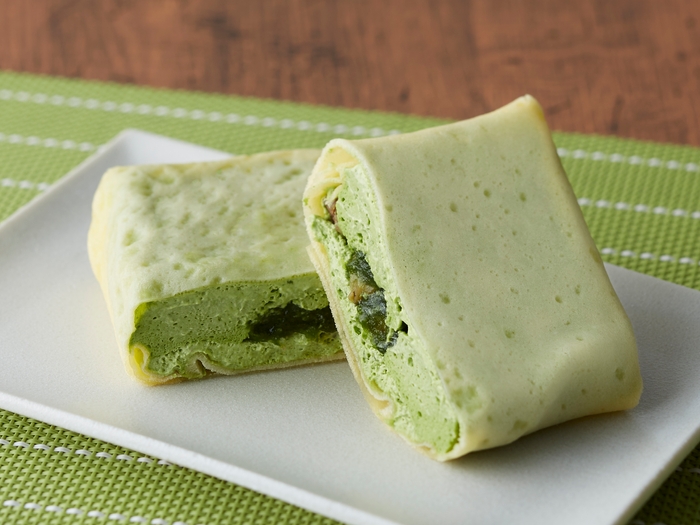 丸七製茶監修 しあわせクレープ お濃茶~栗入り~ イメージ画像