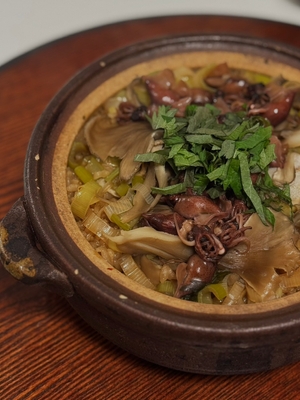 ホタルイカと舞茸 大葉の炊き込みご飯