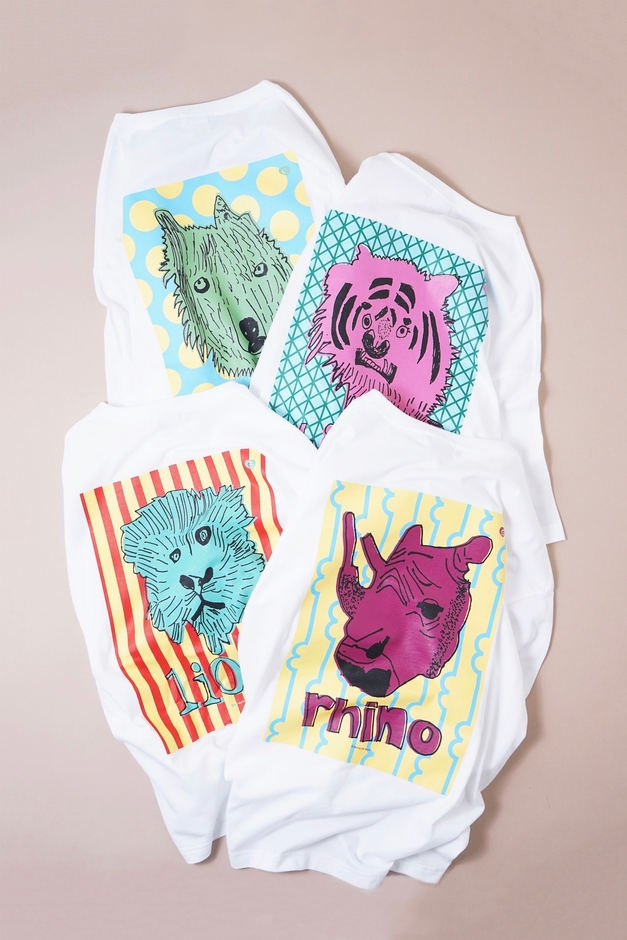 MIRACLE HAND PRINTED S/S TEE 各¥8,800 ※プリントはアソートとなります カラー展開:ホワイト
