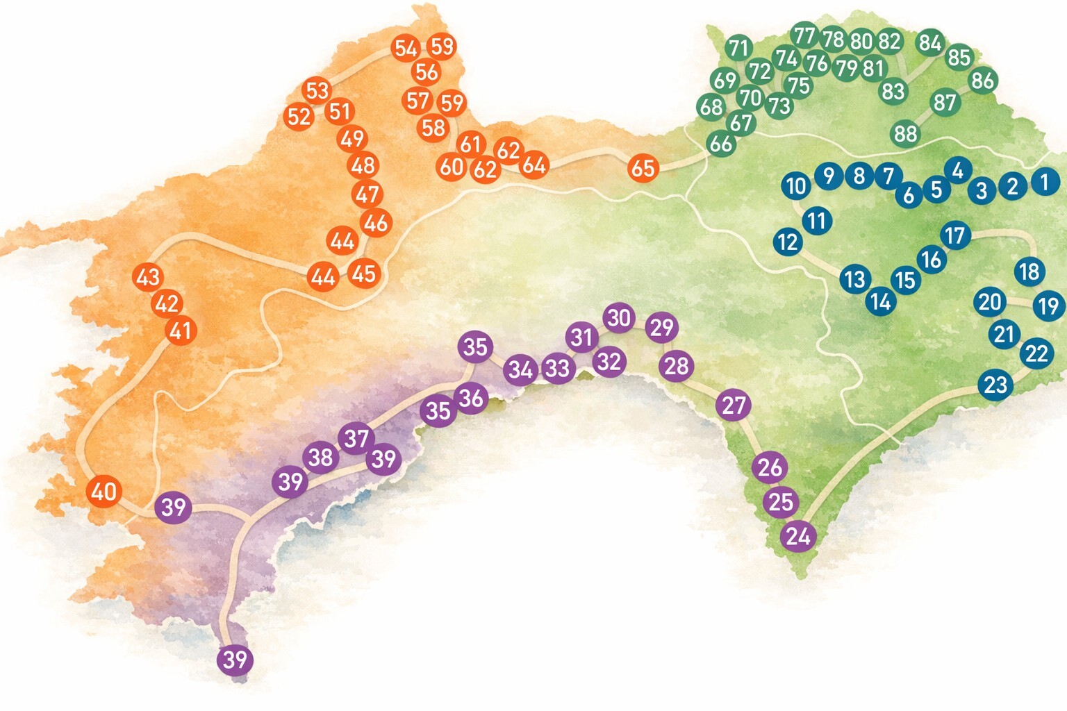 四国お遍路88か所