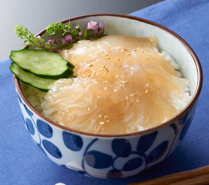 福島県常磐沖産　ひらめ漬け丼