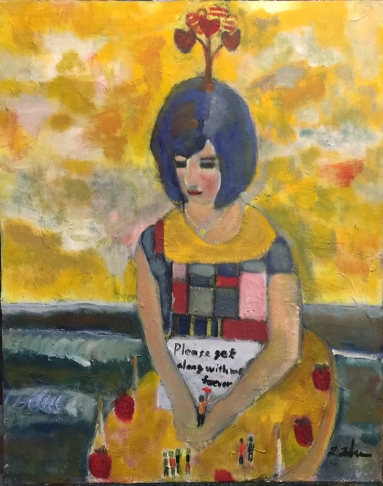 Blue Rose 91×72cm 油彩