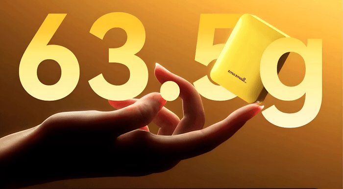 わずか63gのポケットサイズ