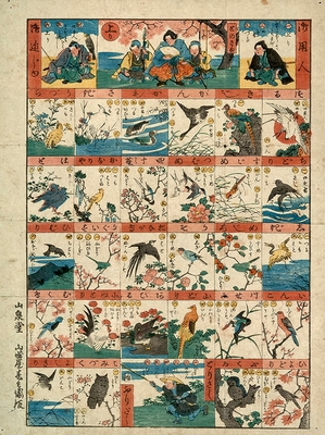 Photo.12 新板鳥さし双六 二代歌川広重 弘化(1844~1848)初め 個人蔵