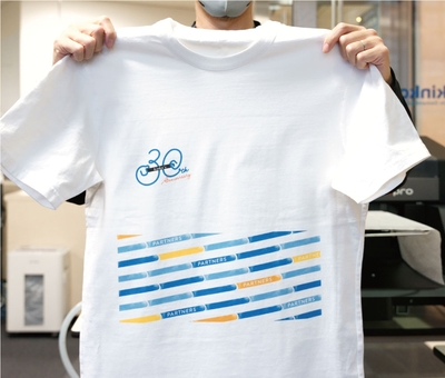 プリント後のTシャツ