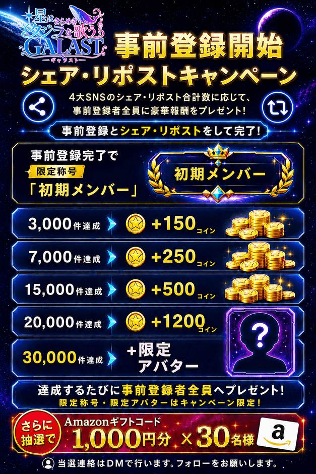 事前登録キャンペーン