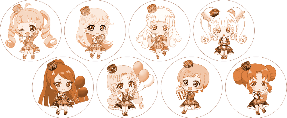 選べるキャラクターアートアイス（全8種）各900円