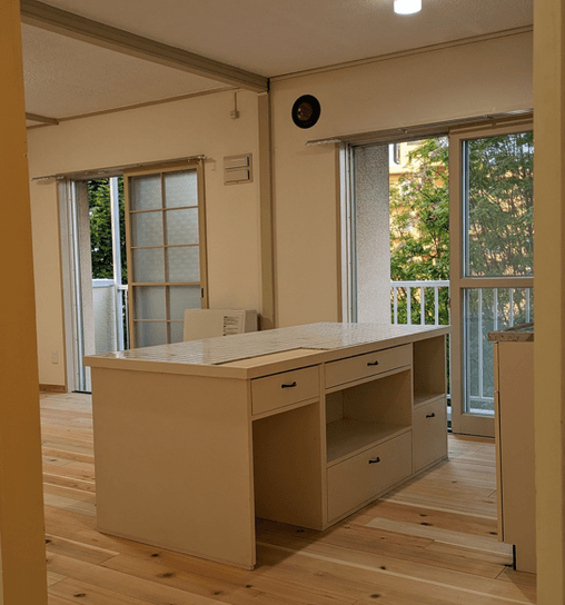 リノベーション後の台所